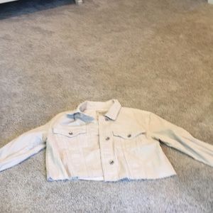 Stradivarius cropped corduroy jacket.
